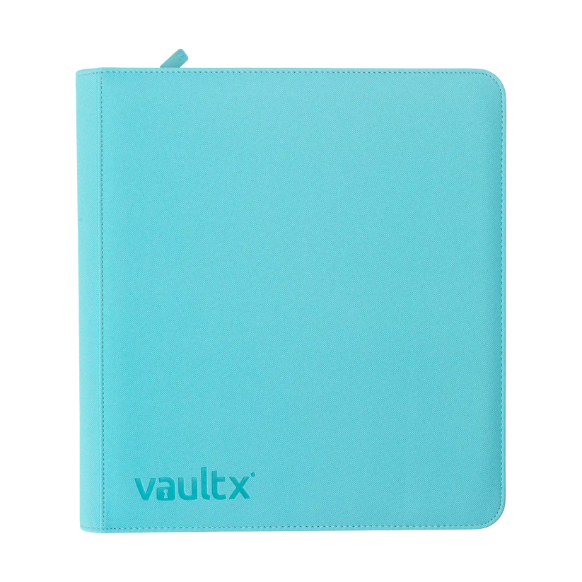 Vault X 12-Pocket Exo-Tec® Zip Binder Pastel Blue