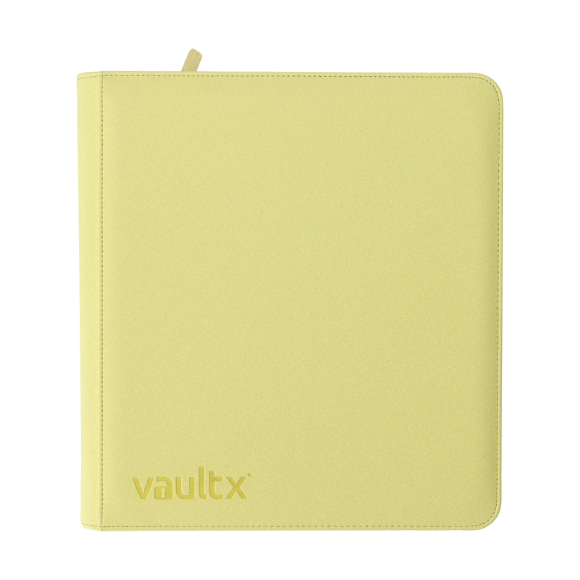 Vault X 12-Pocket Exo-Tec® Zip Binder Pastel Yellow