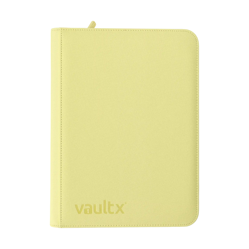 Vault X 9-Pocket Exo-Tec® Zip Binder Pastel Yellow