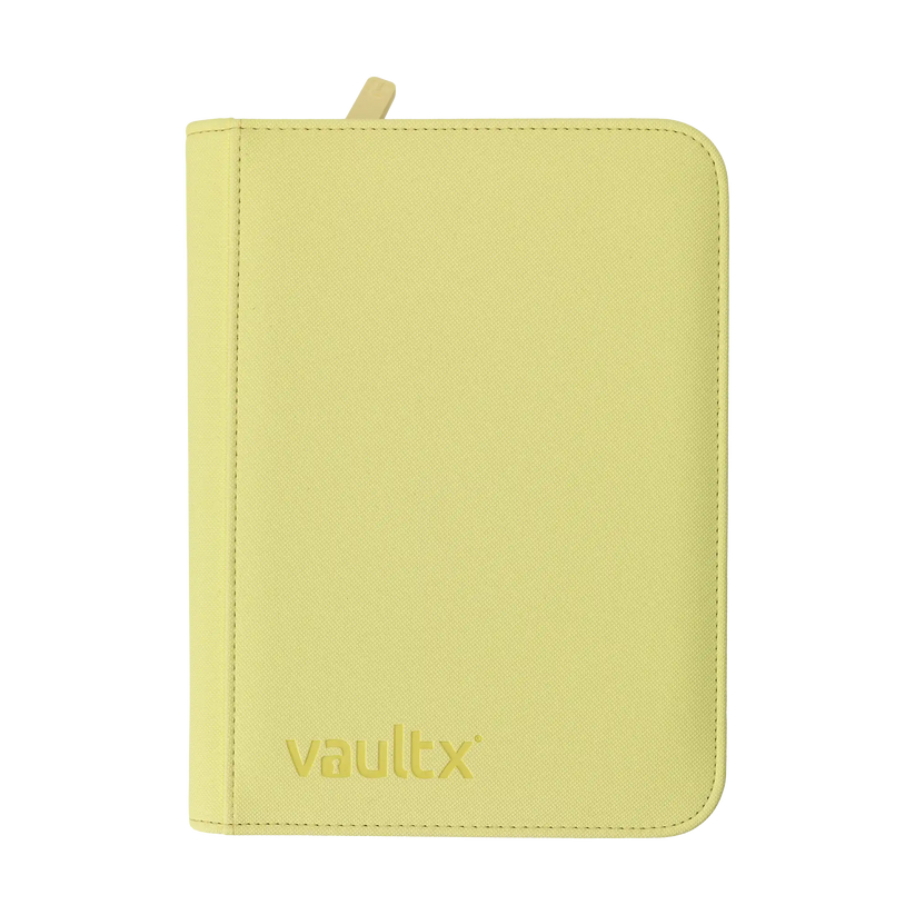 4-Pocket Exo-Tec® Zip Binder Pastel Yellow