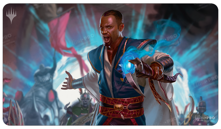 MARCH OF THE MACHINE TEFERI AKOSA OF ZHALFIR STANDARD GAMING PLAYMAT FOR MAGIC: THE GATHERING