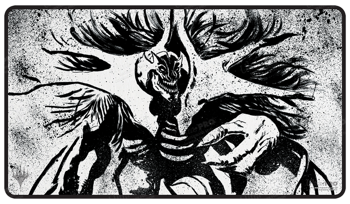 MARCH OF THE MACHINE VORINCLEX BLACK STITCHED STANDARD GAMING PLAYMAT FOR MAGIC: THE GATHERING