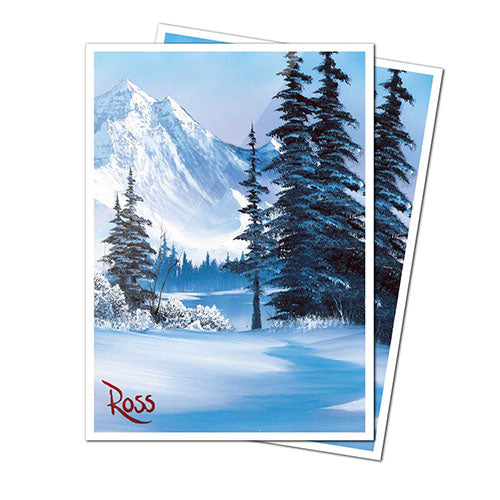 Ultra Pro - Bob Ross Winter Paradise - 105ct Apex Deck Protector Sleeves (Pre-Order)