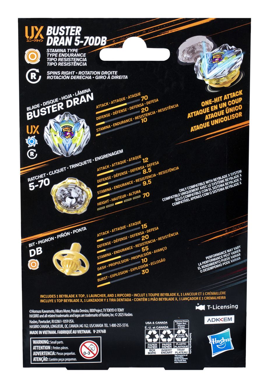 Beyblade X - Starter Pack Set - Buster Dran 5-70DB