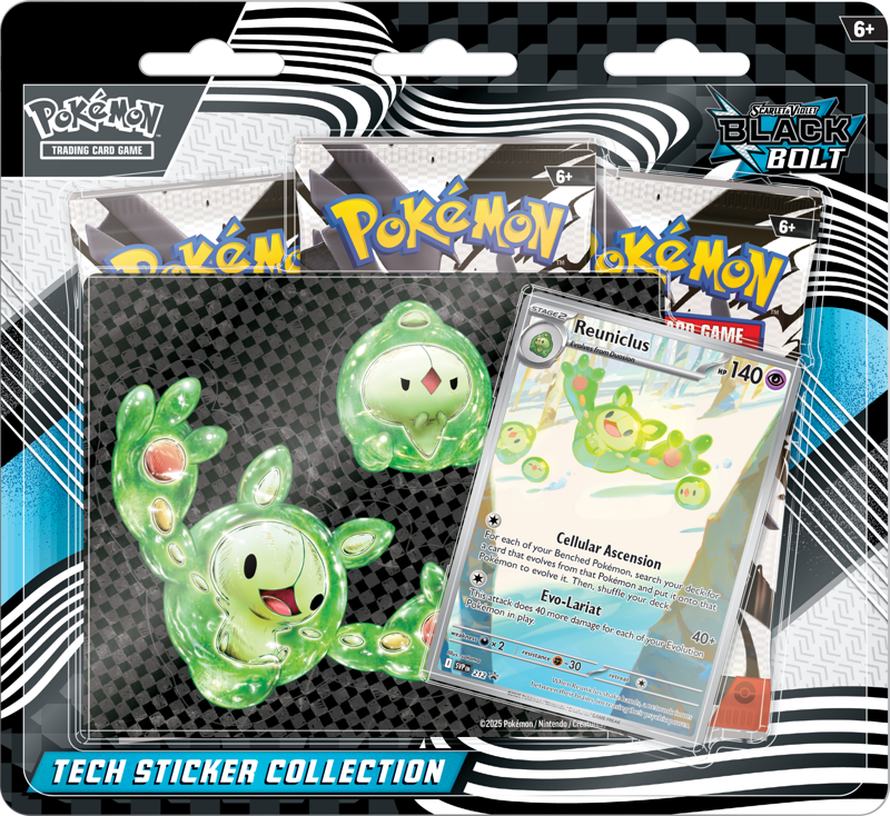 WEBSTORE Pokémon TCG: Scarlet & Violet 10.5 - Black Bolt - Tech Sticker Collection Reuniclus