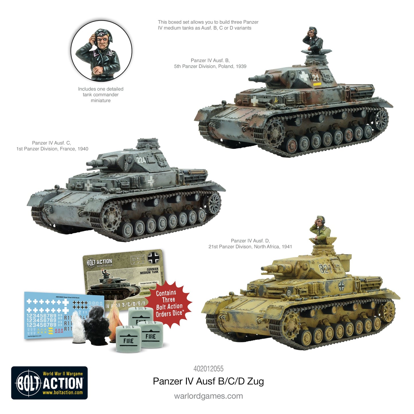Bolt Action Panzer IV Ausf. B/C/D Zug