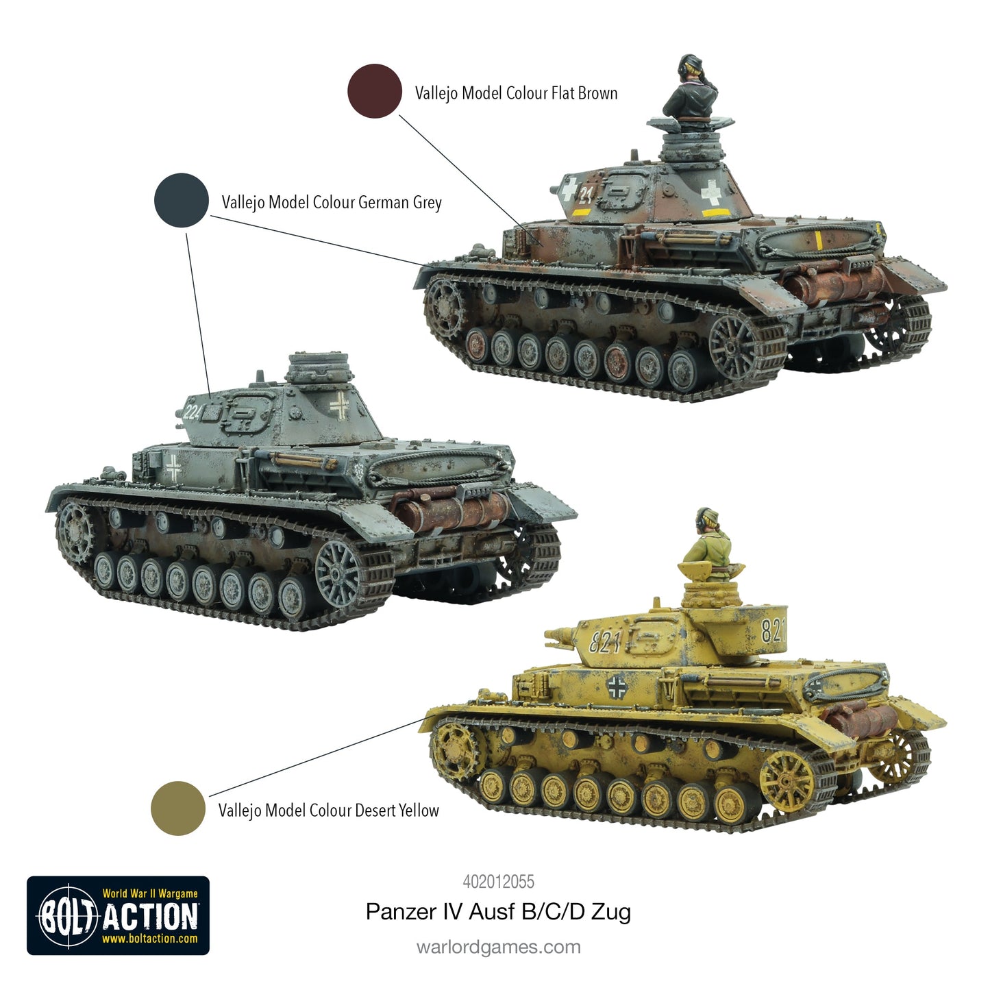 Bolt Action Panzer IV Ausf. B/C/D Zug