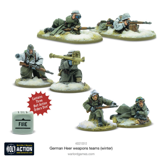 Bolt Action German Heer (Winter) weapons teams