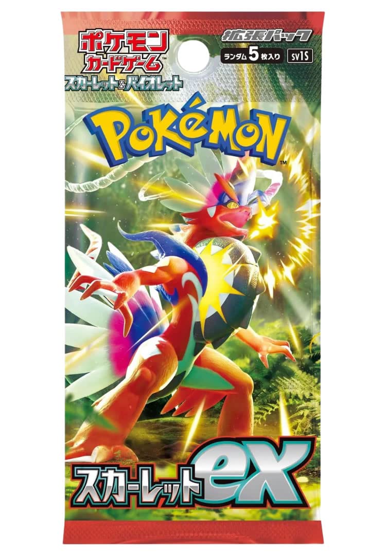 Japanese Pokemon TCG Scarlet Violet Scarlet EX SV1S Booster Pack Lvl Up Gaming UK Japanese Pokemon TCG Scarlet Violet Scarlet EX SV1S Booster Pack Lvl Up Gaming UK