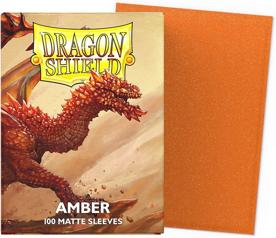 Dragon Shield – Matte Amber (100) Standard Size