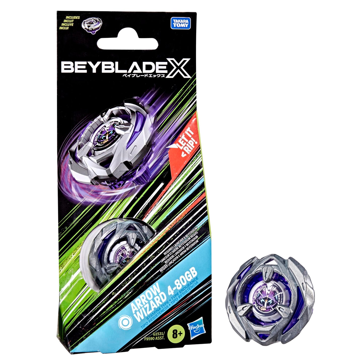 Beyblade X - Booster Pack Set - Arrow Wizard 4-80GB Stamina Type