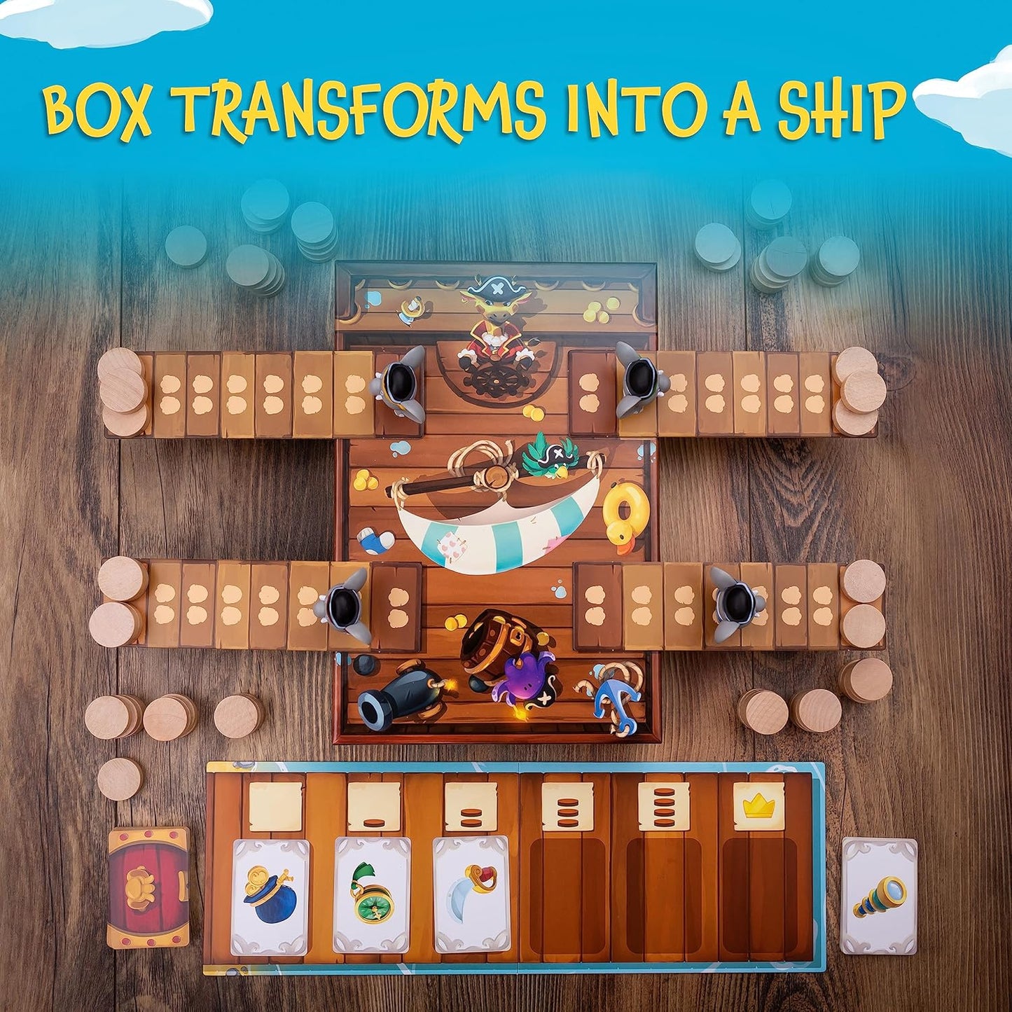 Stomp the Plank - Pack your trunks Board Game