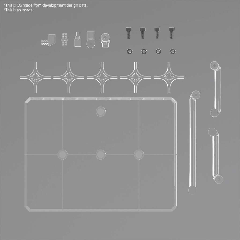 Action Base 8 Clear Color Bandai Model Kit Gunpla