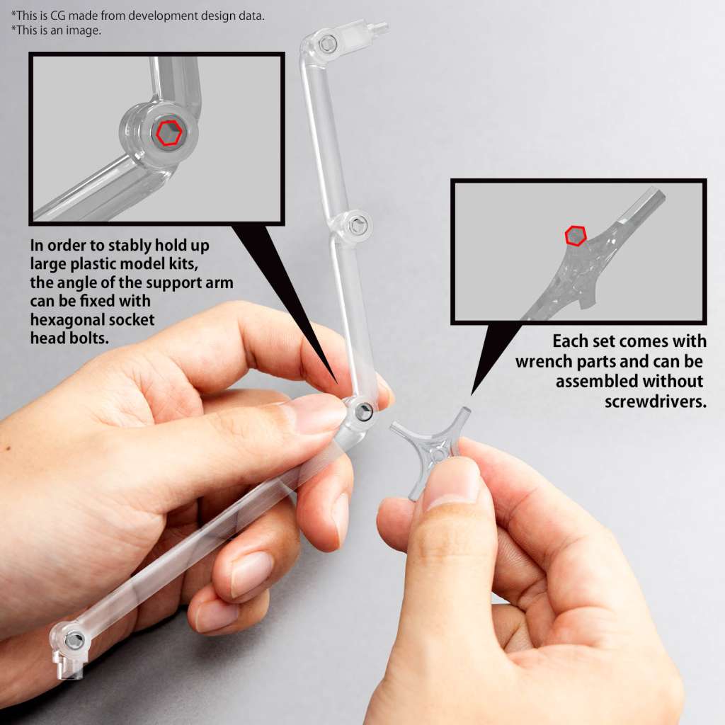 Action Base 8 Clear Color Bandai Model Kit Gunpla