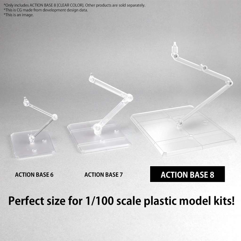 Action Base 8 Clear Color Bandai Model Kit Gunpla