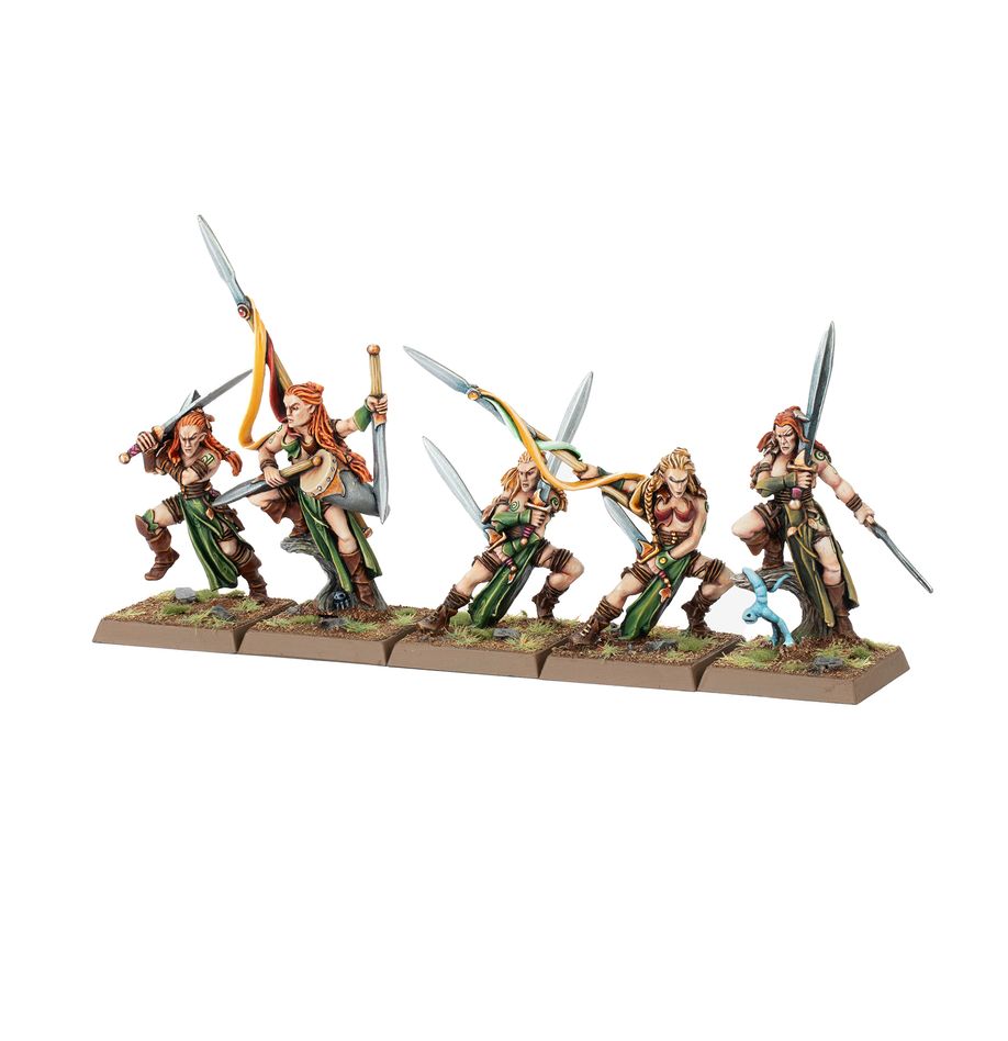 THE OLD WORLD: Wood Elf Wardancer Troupe Command (D)