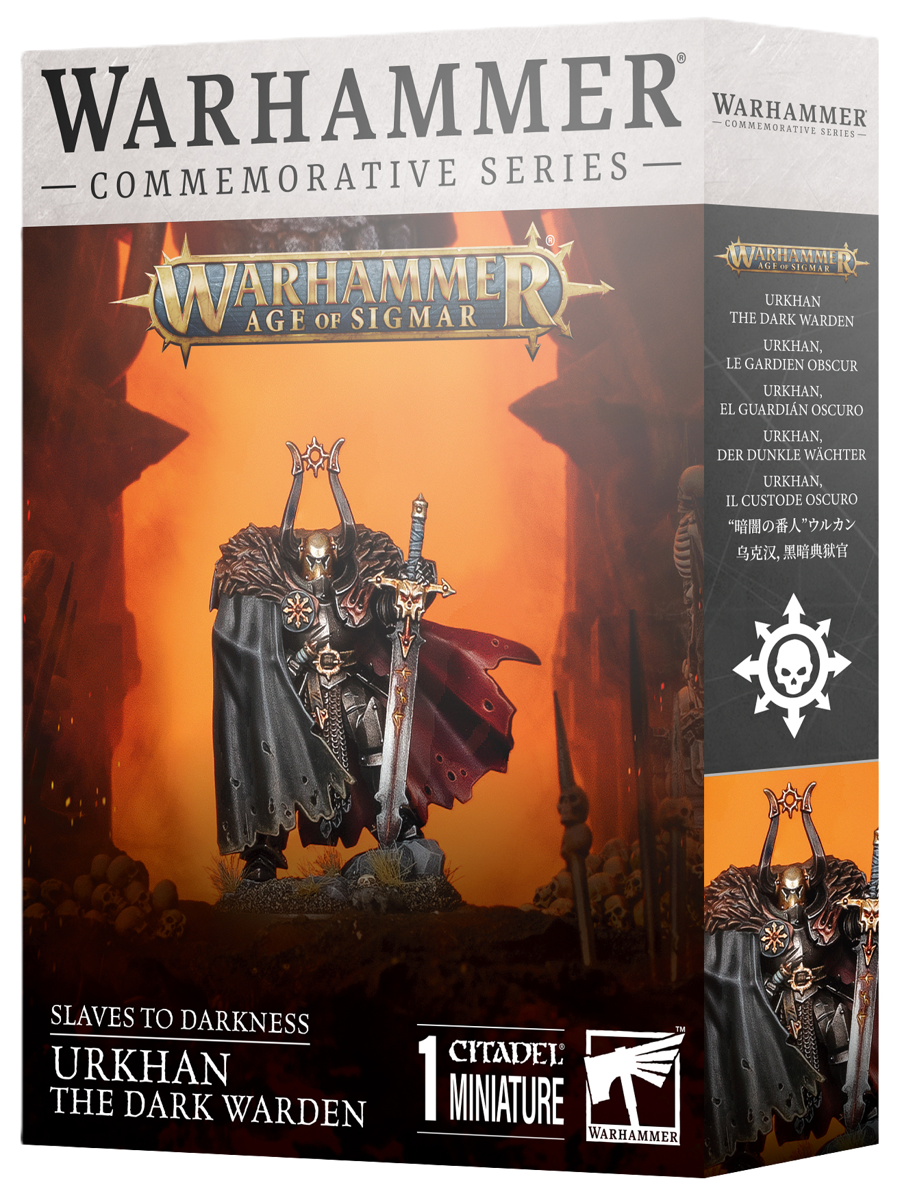 SLAVES TO DARKNESS: URKHAN THE DARK WARDEN WARHAMMER DAY MODEL (Pre-Order)