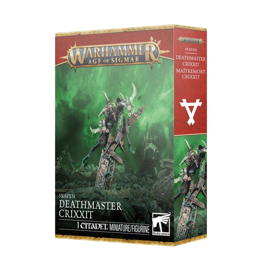 AGE OF SIGMAR: SKAVEN DEATHMASTER CRIXXIT (D) (Pre-Order)