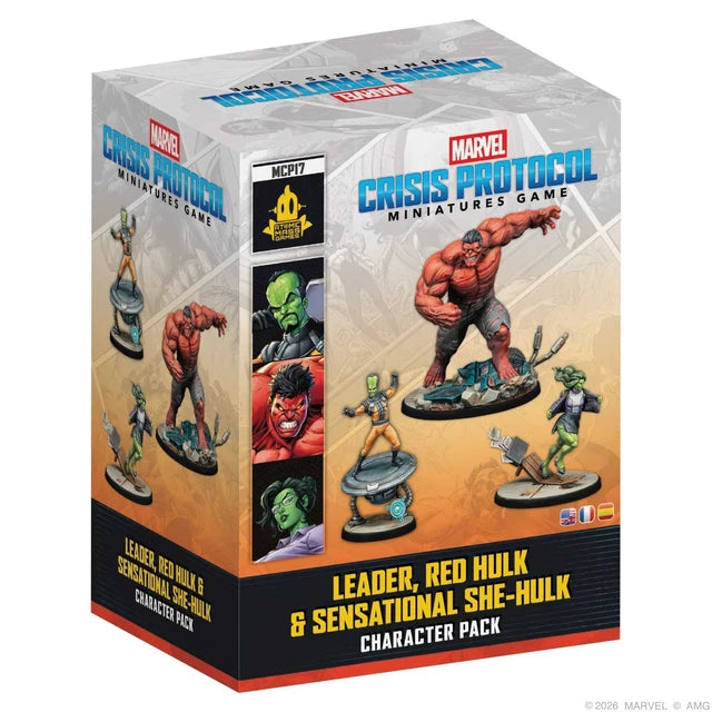 Marvel: Crisis Protocol - Leader, Red Hulk, & Sensational She-Hulk (Pre-Order)