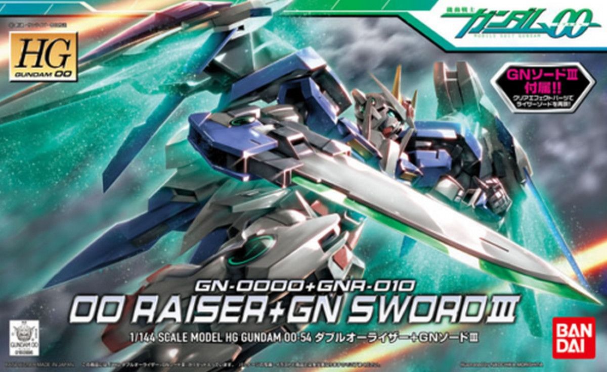 HG 1/144 OO Raiser+GN Sword III Bandai Model Kit Gunpla