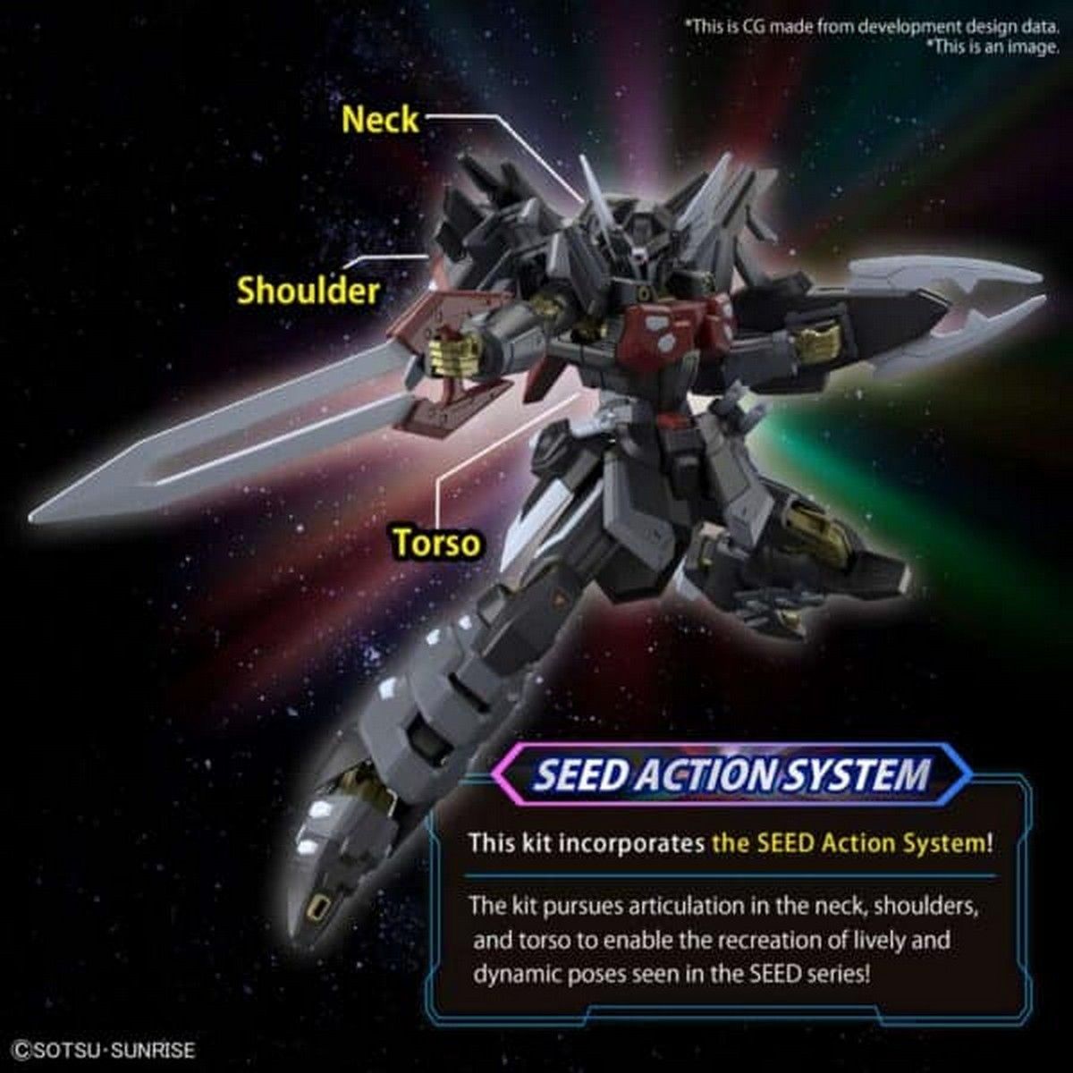 HG 1/144 Black Knight Squad Shi-ve.A Bandai Model Kit Gunpla