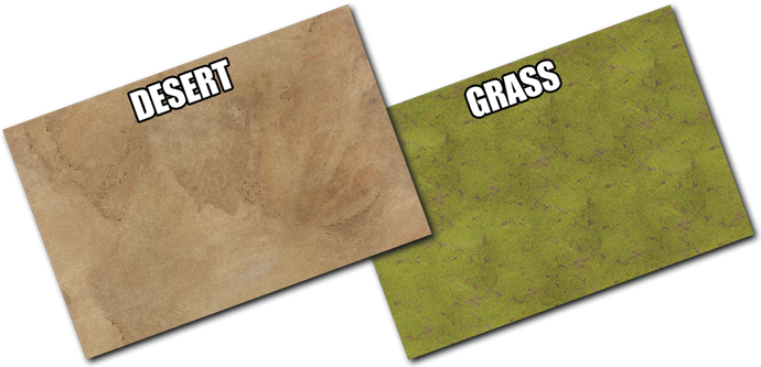 Battlefield in a Box: Gaming Mat - Grassland / Desert