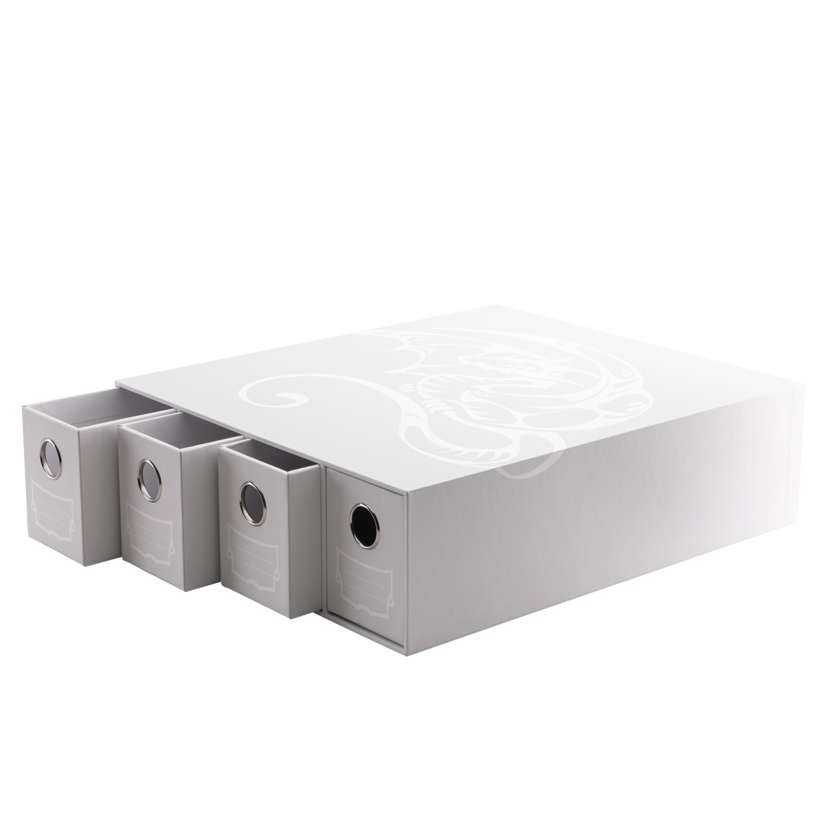 Dragon Shield Fortress Card Drawers Horizontal-4 - White