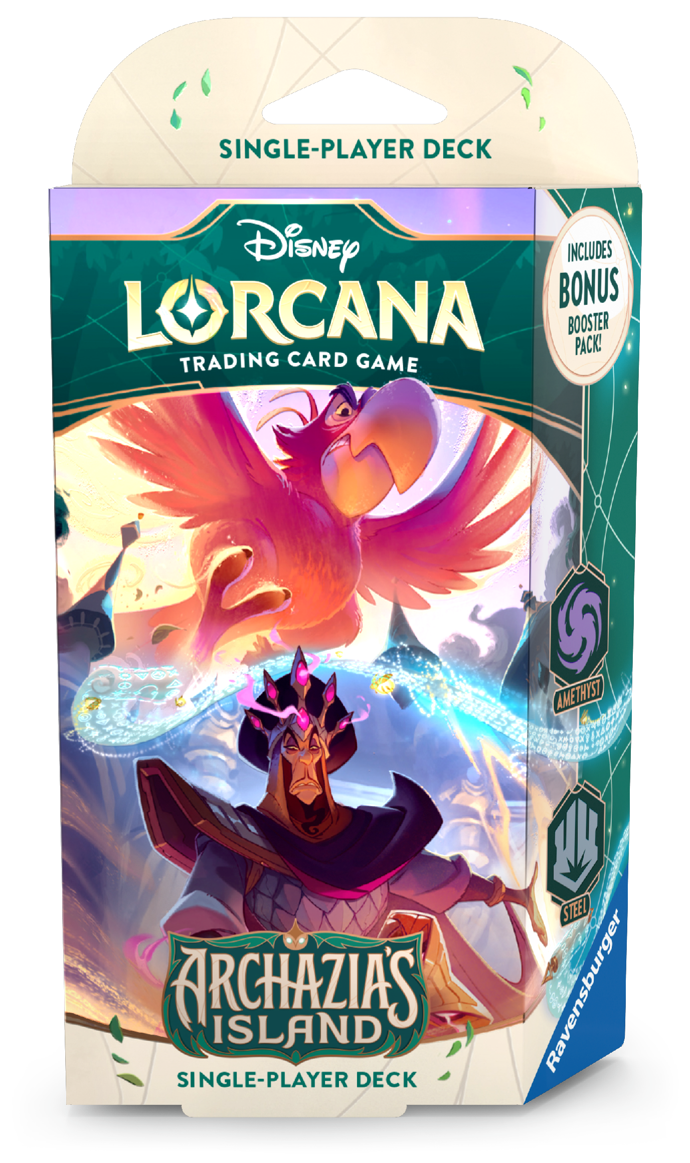 Disney Lorcana Trading Card Game - Starter Deck Amethyst & Steel (Iago &  Jafar) Set 7 Archazia's Island