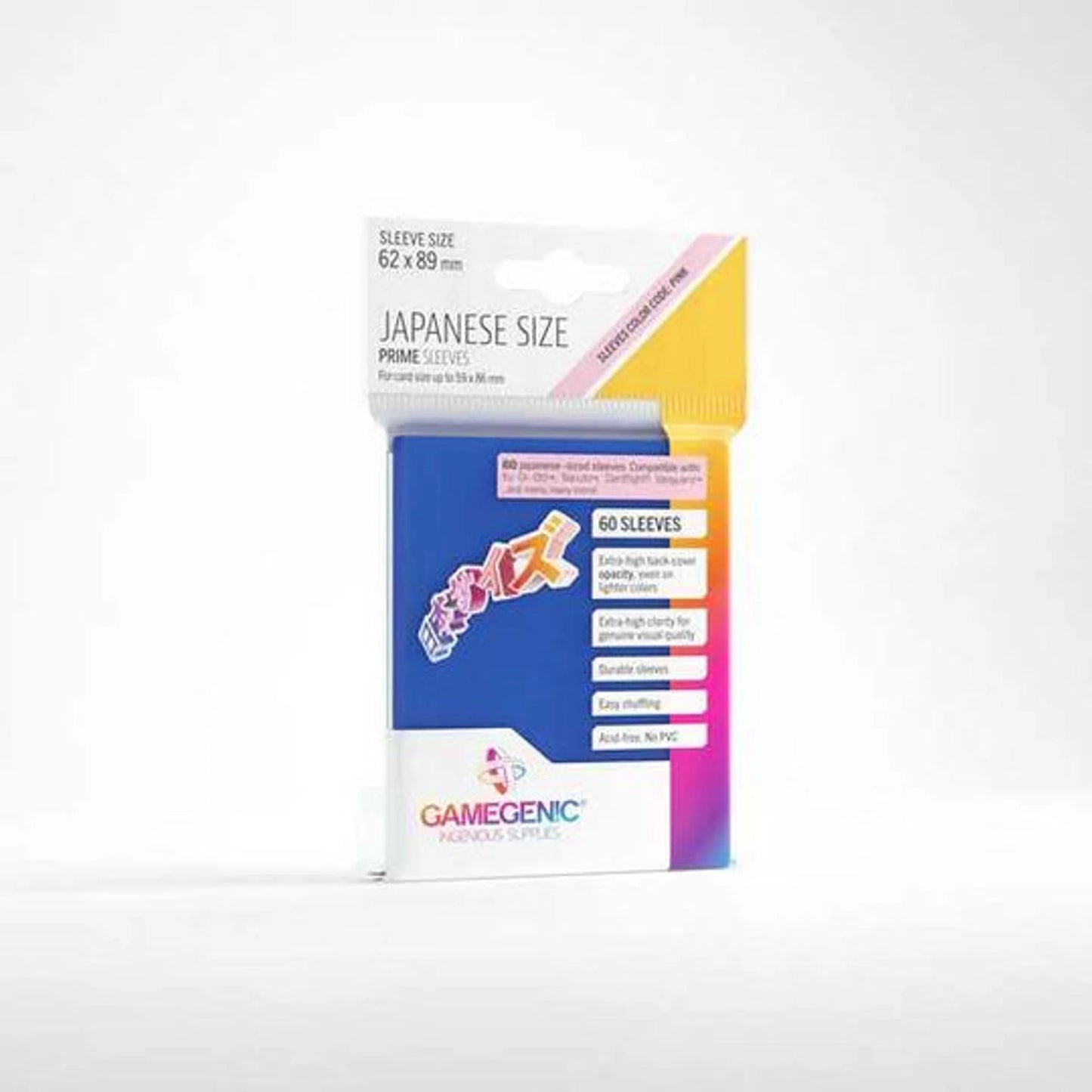 Gamegenic Prime Japanese Sized Sleeves Blue (60 ct.)