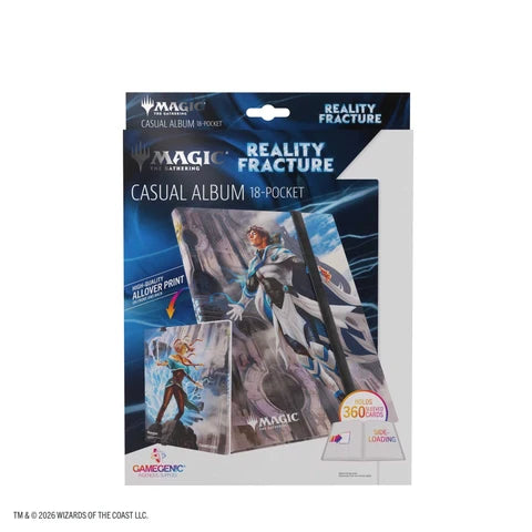 Gamegenic Magic: The Gathering Reality Fracture Casual Album 18-Pocket - Tam Beleren, Conflicted/Jace, Building Reality