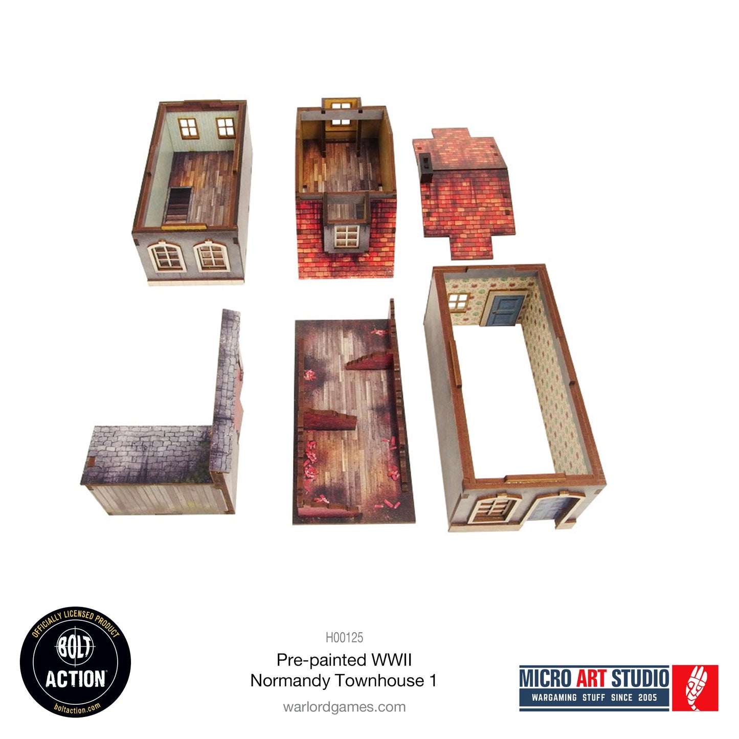 WW2 Normandy Townhouse 1 PREPAINTED