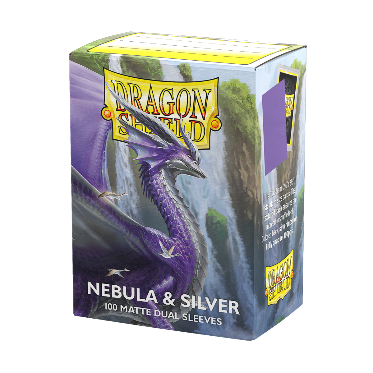 Dragon Shield – Standard size – Dual Matte – Nebula & Silver (100)