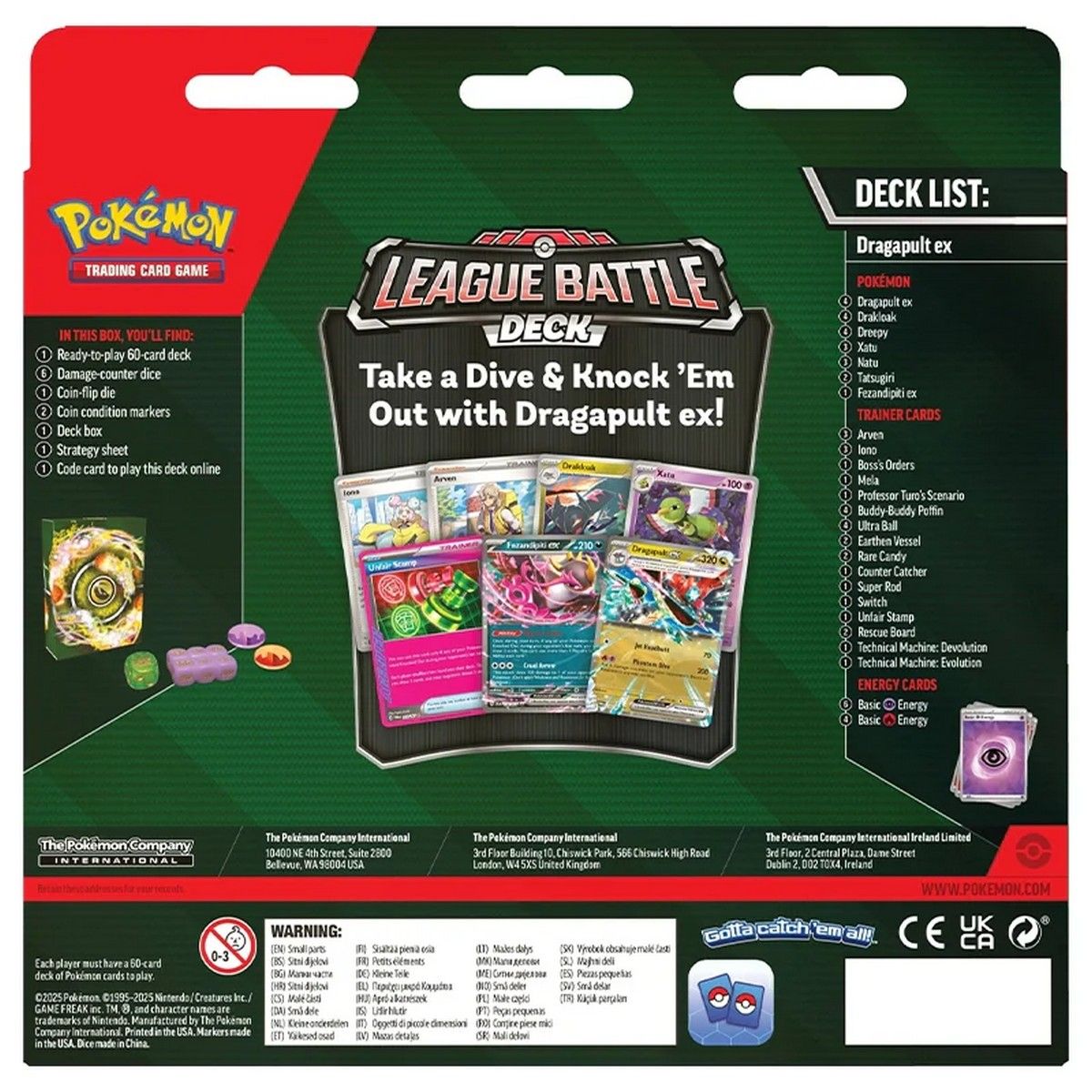 Pokemon TCG: Dragapult ex League Battle Deck