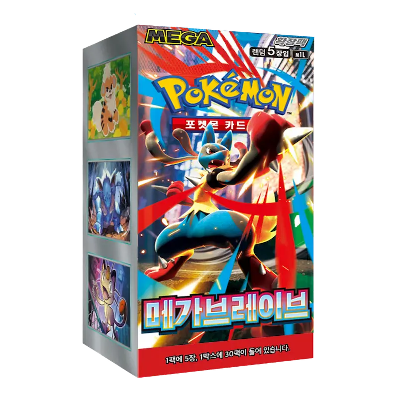 Korean Pokemon TCG Mega Brave m1L Booster Box