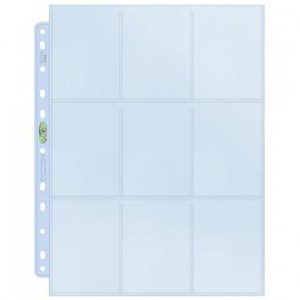 Ultimate Pro UP – Platinum 9-Pocket Pages (11 Hole) Display (100 Pages)