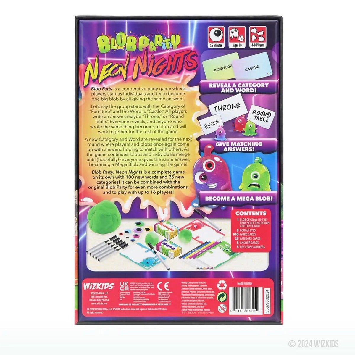 Neon Nights: Blob Party Board Game