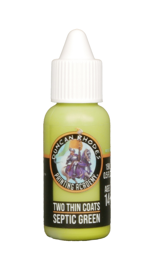 Two Thin Coats Septic Green 15ml Paint Duncan Rhodes Painting Academy