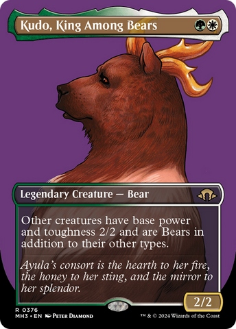 Kudo, King Among Bears (Borderless) [Modern Horizons 3]
