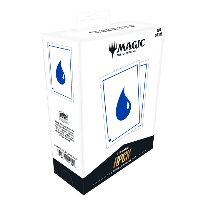 Ultra Pro - Magic The Gathering - Mana 8 - 105ct Apex Deck Protector Sleeves - Island