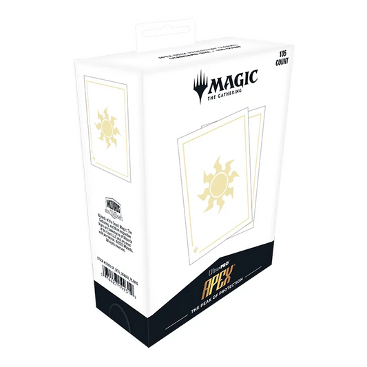 Ultra Pro - Magic The Gathering - Mana 8 - 105ct Apex Deck Protector Sleeves - Plains