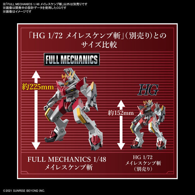 Full Mechanics Mailes Kenbu Zan 1/48 Bandai Model Kit Gunpla
