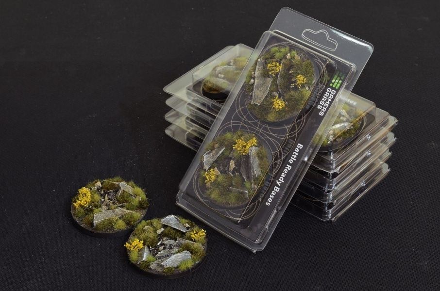 Highland Bases Round 60mm (x2) - Battlefield Ready - Gamers Grass