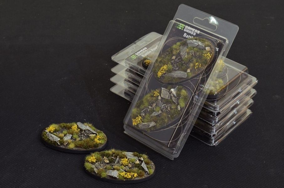 Highland Bases Oval 90mm (x2) - Battlefield Ready - Gamers Grass