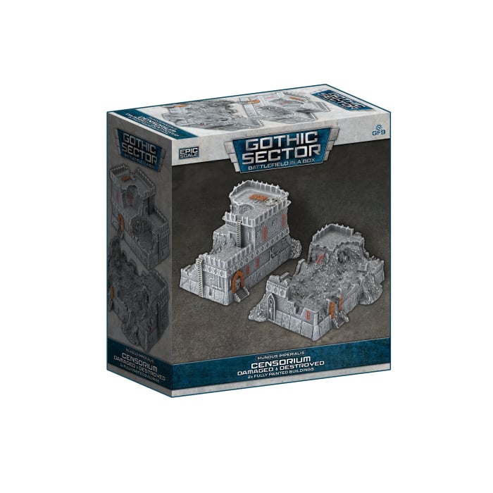 Battlefield In a Box - Mundus Imperialis - Censorium (Damaged & Destroyed x2)
