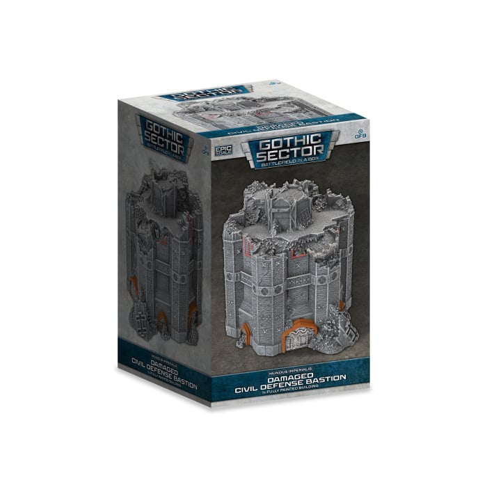 Battlefield In a Box - Mundus Imperialis - Civil Defense Bastion (Damaged x1)