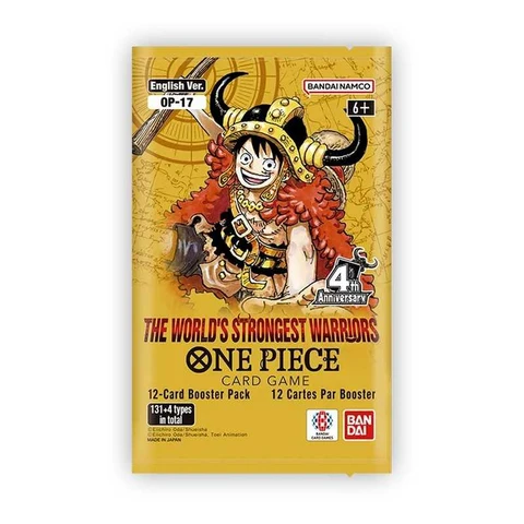 3 Per LOCAL PLAYERS ONLY - One Piece Card Game: Worlds Strongest Warriors Booster Pack (OP-17)