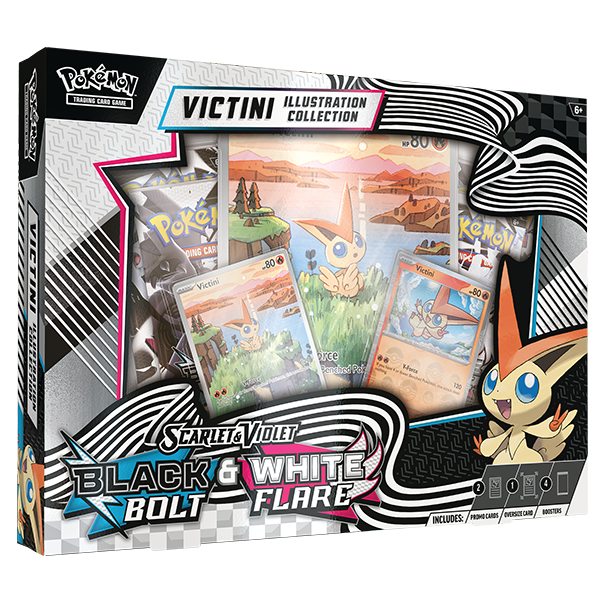 WEBSTORE 1 PER CUSTOMER Pokémon TCG: Scarlet & Violet 10.5 - Black Bolt & White Flare Unova Victini Illustration Collection