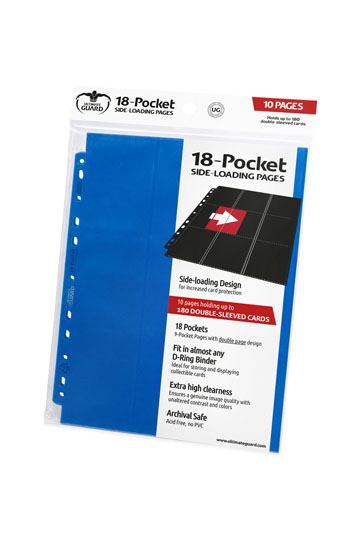 Ultimate Guard 18-Pocket Pages Side-Loading Blue (10)