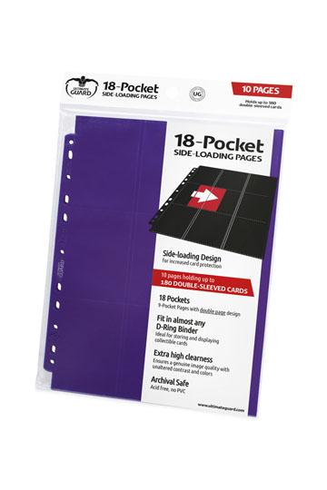 Ultimate Guard 18-Pocket Pages Side-Loading Purple (10)