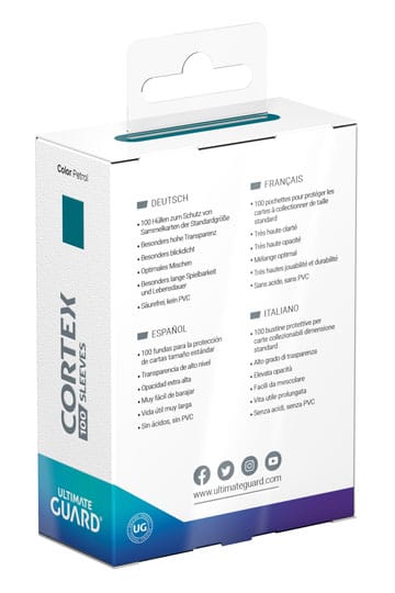 Ultimate Guard Cortex Sleeves Standard Size Petrol (100)